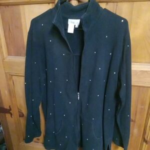 Coldwater Creek Black Jacket with Studded Accents